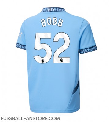 Manchester City Oscar Bobb #52 Replik Heimtrikot 2024-25 Kurzarm